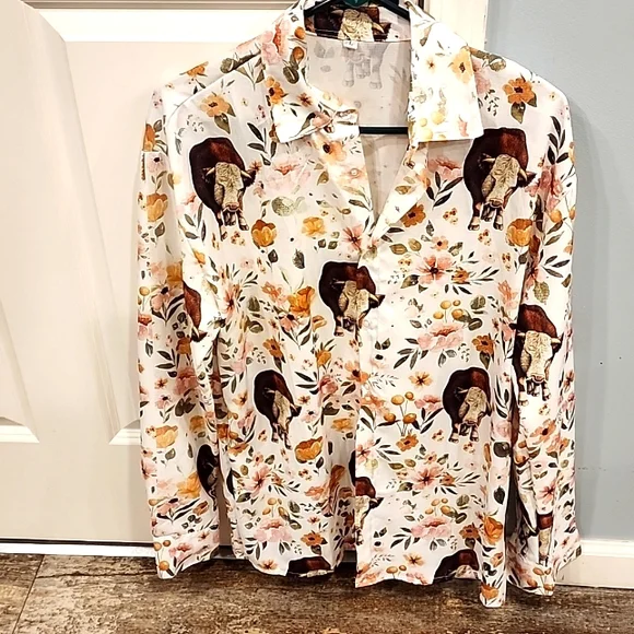 cow print dress shirt Amazon.com: Fashonal Cow Shirt Men, Cow Print Long Sleeve Shirt Men Casual Button Down Shirts, Cow Size S : Clothing, Shoes & Jewelry